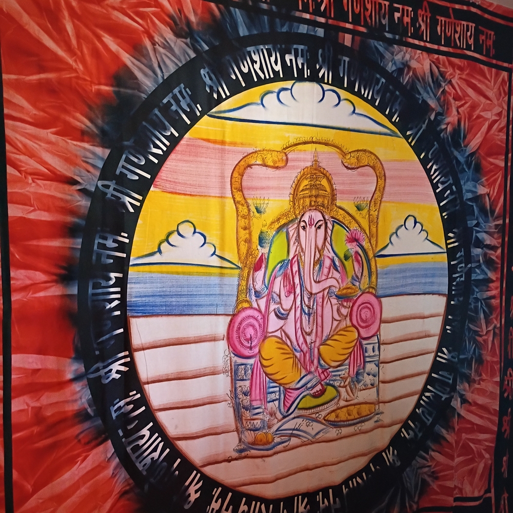 Red and Pink Spiritual Tapestry